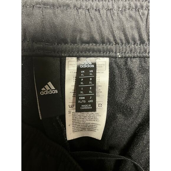 Black Adidas Track Activewear Womens XL Y2K Pants - Picture 1 of 5